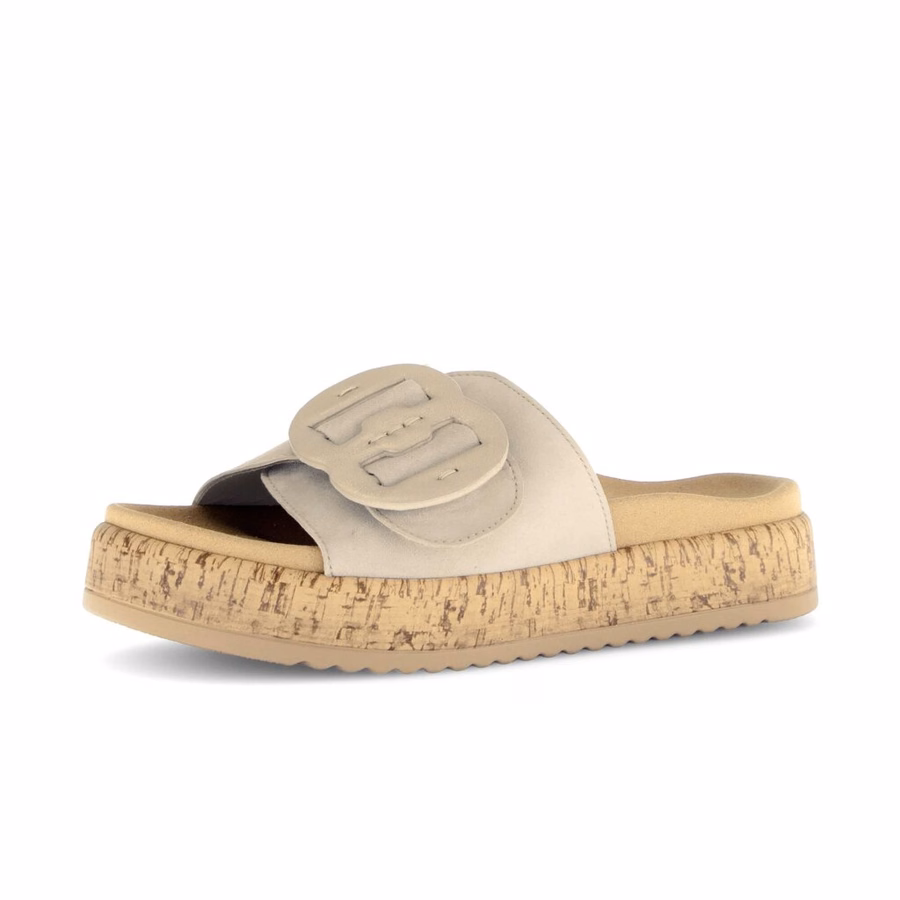 BEIGE MULE